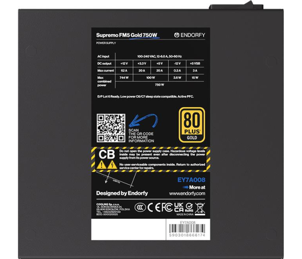 ENDORFY Supremo FM5 750W 80 Plus Gold - 1078938 - zdjęcie 6